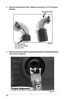 Page 2222
Proper Alignment
4.  Install new carbon brush with the proper alignment of the brush holder f\
ollowed by the 
cap as shown in Figure 25.
Figure-25
Old Carbon Brush
worn down to a quarter
of an inch (1/4”).
New Carbon Brush
Figure-24
3.  Check the carbon brush for wear.  Replace if worn down to a 1/4" or if spring is 
damaged.   