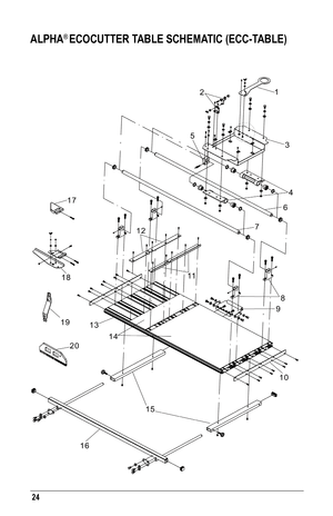 Page 2424
ALPHA® ECOCUTTER TABLE SCHEMATIC (ECC-TABLE)    