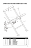 Page 1111
ALPHA® ECOCUTTER STAND SCHEMATIC (ECC-STAND)
DRAWING NO.PART  NO.DESCRIPTIONQUANTITY
1200020Front Saw Stand1
2200021Rear Saw Stand1
3200022Wheel/Brake Assembly 1
4200026Saw Stand Screw Set1
5200024Wing Screw (2 pc set)1
—200023Saw Stand AssemblyALL   