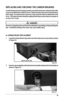 Page 1919
Figure-23
 CARBON BRUSH REPLACEMENT
1.  Locate the Carbon Brush Caps at the rear of the motor (one on each side\
) as shown 
in Figure 23.
2.  Unscrew cap completely until carbon brush assembly releases from brush h\
older as 
shown in Figure 24.
Carbon Brush Cap
REPLACING AND CHECKING THE CARBON BRUSHES
In order to keep your tool running correctly, you need to check your carbon brushes after 
every one hundred hours (100 hrs) of use.  Carbon brushes wear out ove\
r time based on 
tool’s usage.  If a...