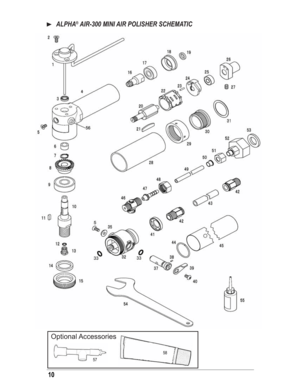 Page 1010
   ALPHA® AIR-300 MINI AIR POLISHER SCHEMATIC
Optional Accessories
5758 