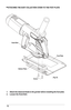 Page 1212
foot Plate
Screw
bottom Plate
Knob bolt
aTTaCHING THE DuST COllECTION COVER TO THE fOOT Pla TE
1.  attach the diamond blade to the grinder before installing the foot plate.\
2.  loosen the Knob bolt.
(fig.15)  