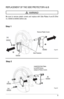 Page 99
REPlaCEMENT Of ThE SIDE PROTECTOR a & B
  WaRNING!
Be sure to remove plastic covers and replace with Side Plates  a and B (Part 
no. 
500063 & 500064) before use.
Step 1
Step 2
figure-5
figure-6
500020 500059 500060
500064
500063
500020
Remove Plastic Covers
Side Protectors Install [i] [k] Side Plates
by [m] M4 Screws
instead of Plastic Covers.
[m]
[i] [k]
[m]    