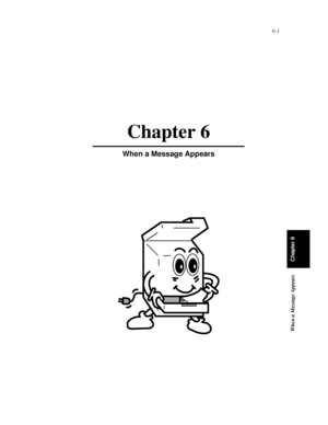 Page 1686-1
When a Message Appears
Chapter 6
Chapter 6
When a Message Appears
Downloaded From ManualsPrinter.com Manuals 