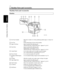 Page 312-8
Getting to Know Your Machine
Chapter 2
3. Machine Parts and Accessories
Machine Parts and Accessories
Machine
4002O109AB
1234567
8
91011
12
Exit Tray Extender : Slide this extender out when producing printed pages on large-size
paper.
Exit Tray : Holds printed pages fed out of the machine.
Upper Left Door : Open to perform the following job.
When the Message “Misfeed detected.” Appears p.6-14
Front Door : Open to perform the following jobs.
Replacing the Toner Bottle p.6-6
When the Message “Misfeed...