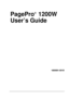 Page 1PagePro  1200W
User’s Guide 
®
1800691-001B
Downloaded From ManualsPrinter.com Manuals 