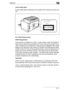 Page 125Appendix10
10-11 Laser safety label
A laser safety label is attached to the outside of the machine as shown be-
low.
For United States users
CDRH Regulations
This machine is certified as a Class 1 Laser product under the Radiation 
Performance Standard according to the Food, Drug and Cosmetic Act of 
1990. Compliance is mandatory for Laser products marketed in the United 
States and is reported to the Center for Devices and Radiological Health 
(CDRH) of the US Food and Drug Administration of the US...