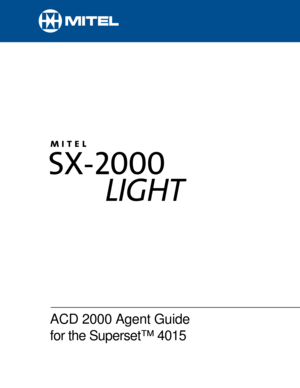 Page 1ACD 2000 Agent Guide 