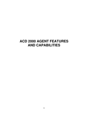 Page 1111
ACD 2000 AGENT FEATURES
AND CAPABILITIES 