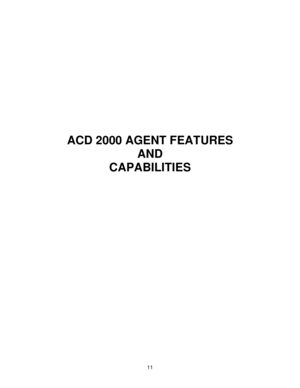Page 1111
ACD 2000 AGENT FEATURES
AND
CAPABILITIES 