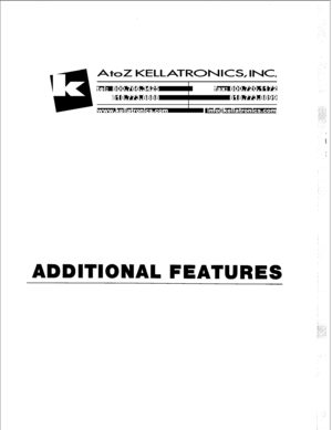 Page 34ADDITIONAL FEATURES  