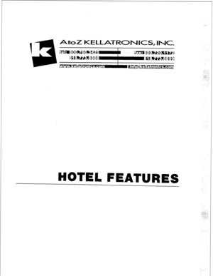 Page 72HOTEL FEATURES  