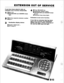 Page 49EXTENSION OUT OF SERVICE 
If you have been asked to take an 
extension out of service temporarily: 
I 0 Dial >(k 
3 Destination display shows: 
0 Number dialed and I- 
l ATT lamp lit 
4 0 Press RELEASE key 
0 Destination display 
clears 
0 DESTINATION and ANSWER lamps 
go out 
0 Extension busy lamp lights 
Extension is now out of service. 
If you dial an extension that has been 
taken out of service, the Destination 
display will show a Class of Service of 
00, and the ERR lamp will light. 
:-‘:-.‘. 
L....