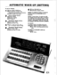 Page 73AUTOMATIC WAKE-UP (SETTING) 
To set or change: 
I 0 Press GUEST ROOM key 
0 Dial extension number (not 
required if connected to extension) 
0 GUEST ROOM lamp lights 
2 Source display shows: 
0 Number dialed 
0 Message register 
0 ATT lamp lit 
3 Destination display shows: 
0 Room status code 
0 Wake-up time if set 
4 0 Dial >k, wake-up time, then # 
(or >I< if IP-hour clock for PM) 
5 Destination display shows: 
0 Room status code 
0 Wake-up time (P if PM) 
6 0 Press RELEASE key 
0 Destination display...