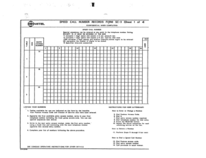 Page 146B 
- 
!!I 
3 
- 
1 
- 
2 
- 
3 
- 
$ MITEL SPEED CALL NUMBER RECORDS FCjRM SC-3 (Sheet 1 of 4) ~CONFIOENTIAL wtim4 COMPLETEO~ 
SPEED CALL NUMBER 
1 ENTRY 
WCESS Special requencar can be entered 11 any point In the telephone number Il#llng: 
(EXCEPT ‘6, IT MUST BE ENTERED AT THE END) 
‘1 occupier 1 dlgll spsc. and ca”ads . 6 sac. pauseln “so 
l 2 occt~pl@~ I dlgll rpsc. and cau‘d. l 6 a.~. wall for dial ton. 
*JNN occupiar 2 dlgll ~)p,c.. and l nablna mr”usllydlal~d dl,,lla lo be snlo,ad 
NN reprarenlr...