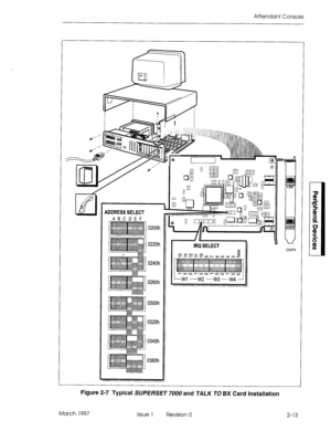 Page 387Attendant Console 
WI 
-w2 -w3 -w4 
Figure 2-7 Typical SLJPERSET 7000 and TALK TO BX Card Installation 
March 1997 
Issue 1 Revision 0 2-13  