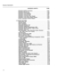 Page 40Features Description 
CONTENTS (CONT’D) PAGE 
Attendant Softkey Functions . . . . . . . . . . . . . . . . n . . B . . 3-47 
Attendant Source Key .-.- 0 .......D.........O.e.. 3-48 
Attendant-Timed Recall . m . . e e m . . . s . . B . . m . D . . . . m . D 3-49 
Attendant Tone Signaling 0 s e . . s . . . . . . g . . n m . . . . m . . 3-50 
Attendant Training Jacks s . = . s D . . . . . . m . . . . . . . B a s 0 3-51 
Attendant Trunk Busy-Out Enable . Q . . a s . D a . . . . . D s . 3-52 
Attendant Trunk...