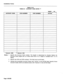 Page 194installation Forms 
TABLE 3-32 
FORM 32 - ACCOUNT CODE ENTRY ** 
SHEET OF 
* Generic 1000 ** Generic 1001 
Notes: 1. 
Specify the Account Code number. The length is determined by System Option 44, 
Account Code Length (set to a fixed value from 4 to 1.2 digits or variable from 1 to 12 
digits). 
2. Specify the COS and COR numbers. This field may be left blank. 
3. indicate the accessible Account Codes with “Active” in the ACTIVE field. Specifiy those 
Account Codes which are denied access with “Inactive”...