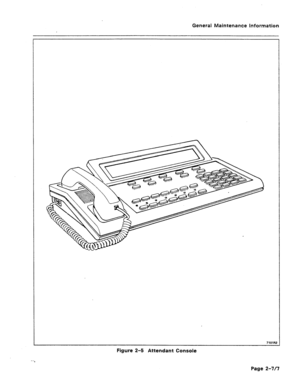 Page 298General Maintenance Information 
Figure 2-5 Attendant Console 
Page 
2-m  