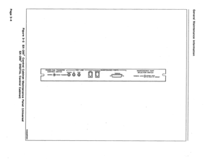 Page 302POWER FAIL TRANSFER 
,-TEST LINE JICK , ,consor.MAINTENANCE PORTS -, 
CONTROL SWITCH 
DRD”HO TIP RlNO MAINTENANCE PORT 
@ TERHIHAL SELECTION SWITCH 
NORHlL 
TEAM’HnL ‘oTE’ OH REAR OF CI\BINET  6 MOOEM ILICE, c  