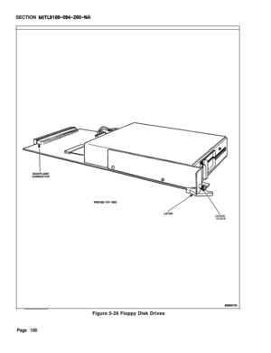 Page 106SECTION MITL9109-094-200-NA
LOCKING
SCREW
PN9109-124-000
8536ElMFigure 5-26 Floppy Disk Drives
Page 100 