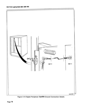 Page 78SECTION MITL9109-094-200-NA
KAD107EDAFigure 5-10 Digital Peripheral 
Cardfile Ground Connection Details
Page 
70 