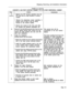 Page 157Step
(Cognt’d
10.
11.
12.
13.Action
- Remove the PFT harness assembly from the
PFT card and tie wrap harness to Control
cardfile.Comments Shipping, Receiving, and Installation Information
CHART 8-l (Cont’d)
CONVERT A 336 PORT CONTROL CABINET TO A 672 PORT PERIPHERAL CABINET
- Remove the temperature sensor assembly, if
present, and tie wrap it and its wiring
harness to the Control cardfile.
- Remove the screws at the front, and slide
the 
cardfile and attached assemblies out.Remove the 
#6 AWG ground wire...
