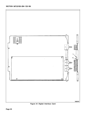 Page 131SECTION MITL9109-094-125-NA
r
TXFigure 9-l Digital Interface Card
Page 20 