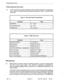 Page 401Engineering Information 
Output Signaling Parameters 
4.3 
The SX-50 system provides make/break ratios of 60/40 and 66/33 for outpulsing on 
trunks. Table 4-3 lists the Dial Pulse Output characteristics. Table 4-4 lists the DTMF 
Tone limits. 
Table 4-3 Dial Pulse Output Characteristics 
Parameter 
Pulse Rate 
Percent Break Ratio 
Interdigit Time 8+11 pps 
58 - 64% 
700 - 900 ms Value _ I 
Table 4-4 DTMF Tone Limits 
Parameter 
Frequency Deviation 
+l% maximum Value 
Signal Duration 
Interdigit Time...