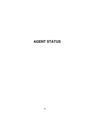 Page 1919
AGENT STATUS 