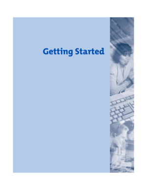 Page 7*HWWLQJ6WDUWHG
9109-090-005-NA.book : 9109-090-005-NA_getstart.fm  Page 1  Thursday, April 1, 1999  12:21 PM 