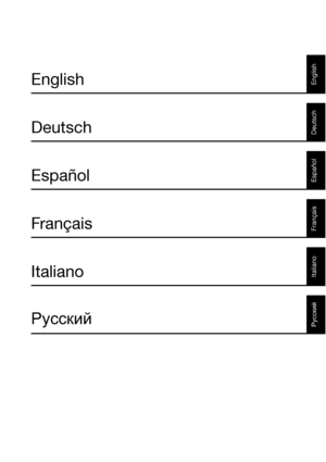 Page 3EnglishEnglish DeutschEspañol 
FrançaisItaliano 

Deutsch
Español
Français
Italiano

 