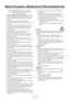 Page 10English-6
FOR OPTIMUM PERFORMANCE, PLEASE NOTE 
THE FOLLOWING WHEN SETTING UP AND USING 
THE LCD COLOR MONITOR:
  DO NOT REMOVE MONITOR BACK COVER.  There are 
no user serviceable parts inside and opening or removing  
covers may expose you to dangerous shock hazards or 
other risks.
  Refer all servicing to quali ed service personnel.
  Do not spill any liquids into the cabinet or use your monito r 
near water.
  Do not insert objects of any kind into the cabinet slots,  as they may touch dangerous...