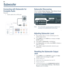 Page 2020
Subwoofer
ConnectingwithSubwooferfor
CompleteAudio
Required:
1.AudiocablewithanRCAjack
f>==::::::
Subwoofer
TVPanel
•
SubwooferDiscovering
When theAutoOutputSensing>NewDeviceFound
screen displays, highlightSubwoofer.
~I~AVReceiver
()Headphones
Note:Thesubwoofer mustbeturnedonbefore con­
necting tothe
SUBWOOFEROUTPUTjack.
AdjustingSubwooferLevel
1.Play sample videoormusiccontaining low-fre­
quency basssound.
2.PressMOREkeyandAUDIOkeytodisplay theSub­
wooferoption.
3.Press~toSubwooferishighlighted....