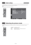 Page 36English-32
HIGHBRIGHT:   The brightness is maximized.
STANDARD:   Factory default setting.
sRGB:   Suitable for color matching with sRGB-compliant devices.
CINEMA:   Suitable for viewing movies.
 U-5  Auto-setup  Analog inputs only
The AUTO SETUP button on the wireless remote control or AUTO SETUP in the OSD menu automatically adjusts the screen size, 
horizontal/vertical position, clock, clock phase, white level, and black level.
NOTE:
The auto setup works on RGB3, RGB4, and RGB5 only.
 U-6   Selecting...