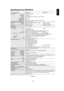 Page 361-36 
English-35
English
Specifications for MDT461S
Product SpecificationsAnalog Input Digital Input
LCD Module 46" / 116.8cm diagonal
Pixel Pitch: 0.7455mm
Resolution: 1366 x 768 dots
Color: Over 16 million colors (depending on video card used)
Brightness: 450cd/m
2(Typ.)
Contrast Ratio: 800:1
Response time: 16ms (Tr+Tf)
Viewing Angle: Up 85°/ Down 85°/ Left 85°/ Right 85° (typ) @ CR>10
External speaker output impedance       Rating 7W x 7W (Ohm)
Frequency Horizontal: 15.625kHz, 15.734kHz, 31.5kHz -...