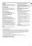 Page 5EN-5
ENGLISH
WARNING: 
Unplug immediately if there is something wrong with 
your projector. 
Do not operate if smoke, strange noise or odor comes out of your pro-
jector. It may cause fire or electric shock. In this case, unplug immedi-
ately and contact your dealer. 
Never remove the cabinet. This projector contains high voltage circuitry. An inadvertent contact 
may result in an electric shock. Except as specifically explained in 
User Manual, do not attempt to service this product by yourself. 
Please...