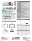 Page 2XD221U-ST
Screen size and Projection distance
As seen from the side
XD221U-ST
Height
Hd
Projection Distance (
L)
Specifications
s#OMPLIANCEWITH)3/

s!LLBRANDNAMESANDPRODUCTNAMESARETRADEMARKSREGISTEREDTRADEMARKSORTRADENAMESOFTHEIRRESPECTIVEHOLDERS
Screen$IAGONAL3IZE
Width (
W)
 Height (
H)
 
inch
24
36





Distance from
screen (L)(EIGHTPROJECTED
image (Hd)
inch







cm







762inch
32

64




cm

122
163

...