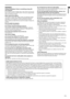 Page 5EN-5
ENGLISH
WARNING: 
Unplug immediately if there is something wrong with 
your projector. 
Do not operate if smoke, strange noise or odor comes out of your pro-
jector. It may cause fire or electric shock. In this case, unplug immedi-
ately and contact your dealer. 
Never remove the cabinet. This projector contains high voltage circuitry. An inadvertent contact 
may result in an electric shock. Except as specifically explained in 
User Manual, do not attempt to service this product by yourself. 
Please...