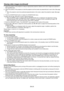 Page 23EN-23
7. Adjust the position of the projector to keep an appropriate projection distance with which images are projected in 
their specified sizes. 
8. Adjust the position of the projector so that the projector and the screen are perpendicular to each other. (See page 
10.) 
•	 When	the	projector	cannot	be	positioned	perpendicularly	to	the	screen,	adjust	the	projection	angle.	(See	page	
11.)
9. Press the ZOOM/FOCUS button to display the ZOOM/FOCUS menu.
10. Adjust with the  or  button to get an...