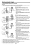 Page 13EN-13
2 1
Viewing computer images
2 1
AUDIO OUTAUDIO IN-1/2
2 1
A. Connecting the projector to a computer
Preparation: 
•  Make sure that the power of the projector and that of the computer are turned off. 
•  When connecting the projector to a desktop computer, disconnect the RGB cable that is connected to the monitor. 
For analog connection: 
(For using the COMPUTER/COMPONENT VIDEO IN-1 
terminal.)
1.  Connect one end of the supplied RGB cable to the 
COMPUTER/COMPONENT VIDEO IN-1 terminal of the...