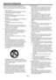 Page 4EN-4
Important safeguards
Please read all these instructions regarding your 
projector and retain them for future reference. Follow 
all warnings and instructions marked on the projector.
1. Read instructions
  All the safety and operating instructions should be 
read before the appliance is operated.
2. Retain instructions
  The safety and operating instructions should be 
retained for future reference.
3. Warnings
  All warnings on the appliance and in the operating 
instructions should be adhered to....