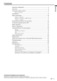 Page 3EN – 3
ENGLISH
Contents
Important safeguards ........................................................................... 4
Overview ............................................................................................... 6
Using the remote control ...................................................................... 8
Battery installation ......................................................................................................... 8
Installation...