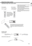 Page 9EN-9
ENGLISH
Using the remote control
30° 30°30° 30°
20°
10°20°
10°
20°20°20°20°
Operational range of the remote control
•  Keep the remote control photo-sensor out of direct 
sunlight or ﬂ uorescent lamp light.
•  Keep the remote control photo-sensor at least 2 m
  away from ﬂ uorescent lamps. Otherwise, the re-
mote control may malfunction.
•  If there is an inverter-operated ﬂ uorescent lamp 
near the remote control, the remote control opera-
tion may become unstable.
•  When you use the remote...