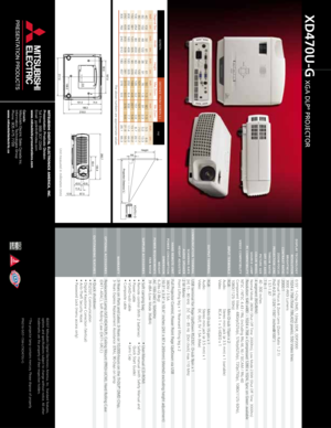 Page 2Unit measured in millimeters (mm)
SCREEN DISTANCE FROM SCREEN (L)
Hd
Diagonal Size WidthHeight Max.Zoom Min.Zoominch cm inch cm inch cm inch m inch m inch cm
40 102 32 81 24 61 50 1.3 60 1.5 3.5 8.8 60 152 48 122 36 91 76 1.9 91 2.3 5.2 13.3 80 203 64 163 48 122 101 2.6 121 3.1 7.0 17.7 100 254 80 203 60 152 126 3.2 151 3.8 8.7 22.1 150 381 120 305  90 229 189  4.8 227 5.8 13.1 33.2 
200 508 160 406 120 305 252  6.4 302 7.7 17.4 44.2 
250 635 200 508 150 381 315  8.0 378 9.6 21.8 55.3 300 762 240 610 180...