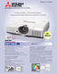 Page 1
MULTIMEDIA DATA/VIDEO PROJECTORS
Our New Standard... Their New Benchmark...
Engineered for Richer Colors and Long-life Performance.
NEW
BrilliantColorTM Technology and
Mitsubishis Engineering Yields
Superior Color Performance 
Original
BrilliantColorTM
BrilliantColor is a trademark of Texas Instruments.
XD500U/G is 2200 ANSI lumens XD510U/G Is 2600 ANSI lumens
XD510U/G 29dBA (low mode), XD500U/G is 26dBA (low mode)
XD500U/G is 3000 hours (low mode), XD510U/G is 4000 hours (low mode)\
Functional...