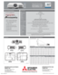 Page 2Screen size and Projection distance
Input and Output Terminals
XD500U-ST
0.55”1-Chip DMD
1024 x 768 (total 786,432 pixels)
2000lm
2500:1
40” ~ 300”
640 x 480 ~ 1280 x 1024, True: 1024 x 768, Sync on green available
2W mono
332 x 102 x 250 mm / 13.1 x 4.0 x 9.8 inch (excluding height adjustment)
3.3kg / 7.3lbs
AC100-240V, 50/60Hz
VLT-XD520LP  Audio speaker
Dimensions (W x H x D)
Weight
Power supply
Optional lamp
Video compatibility
Computer compatibility
NTSC / NTSC4.43 / PAL (including PAL-M, N) / SECAM...