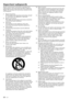 Page 4EN – 4
Important safeguards
Please read all these instructions regarding your
LCD projector and retain them for future reference.
Follow all warnings and instructions marked on the
LCD projector.
1. Read instructions
All the safety and operating instructions should
be read before the appliance is operated.
2. Retain instructions
The safety and operating instructions should be
retained for future reference.
3. Warnings
All warnings on the appliance and in the
operating instructions should be adhered to....