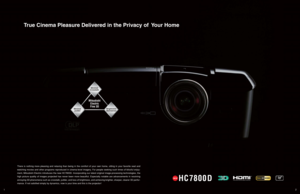 Page 2HC7800DNEW
True Cinema Pleasure Delivered in the Privacy of  Your Home
Mitsubishi 
Electric
Fine 3D
Minimal 
Crosstalk
Minimal
Judder
Brightness 
Maintained
There is nothing more pleasing and relaxing than being in the comfort of your own home, sitting in your favorite seat and 
watching movies and other programs reproduced in cinema-level imagery. For people seeking such times of blissful enjoy-
ment, Mitsubishi Electric introduces the new HC7800D. Incorporating our latest original image-processing...