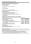 Page 37EN-37
To sharpen or soften the projected image (SHARPNESS):
You can adjust the sharpness of the projected image using the menu.
(See page 29 for menu setting.)
1. Display the IMAGE menu.
2. Select SHARPNESS by pressing the p or q button.
3. Adjust the selected item by pressing the t or u button.
To cancel the menu:
4. Press the MENU button. 
To adjust the tone of white (COLOR TEMP.):
You can select a preset color temperature (white tone) using the menu.
(See page 29 for menu setting.)
1. Display the...